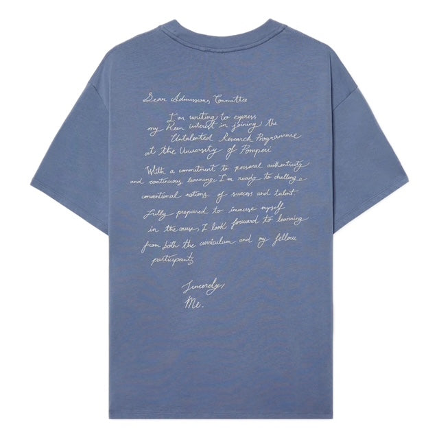 Pompeii Admission Letter Marengo Blue T-Shirt image 1