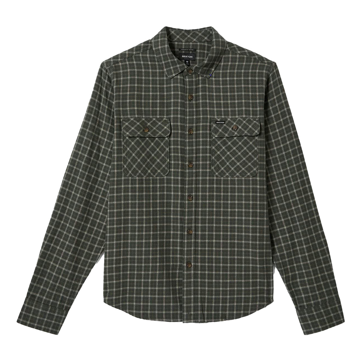 Brixton Ivy Green/Whitecap Bowery LW Ultra Flannel