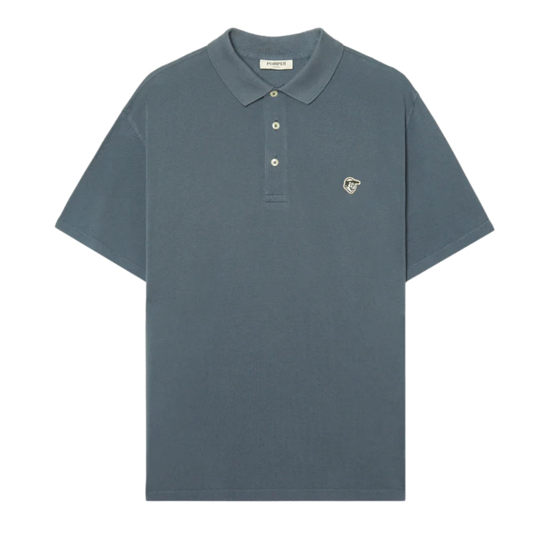 Pompeii Steel Blue Emilio Pique Polo image 0