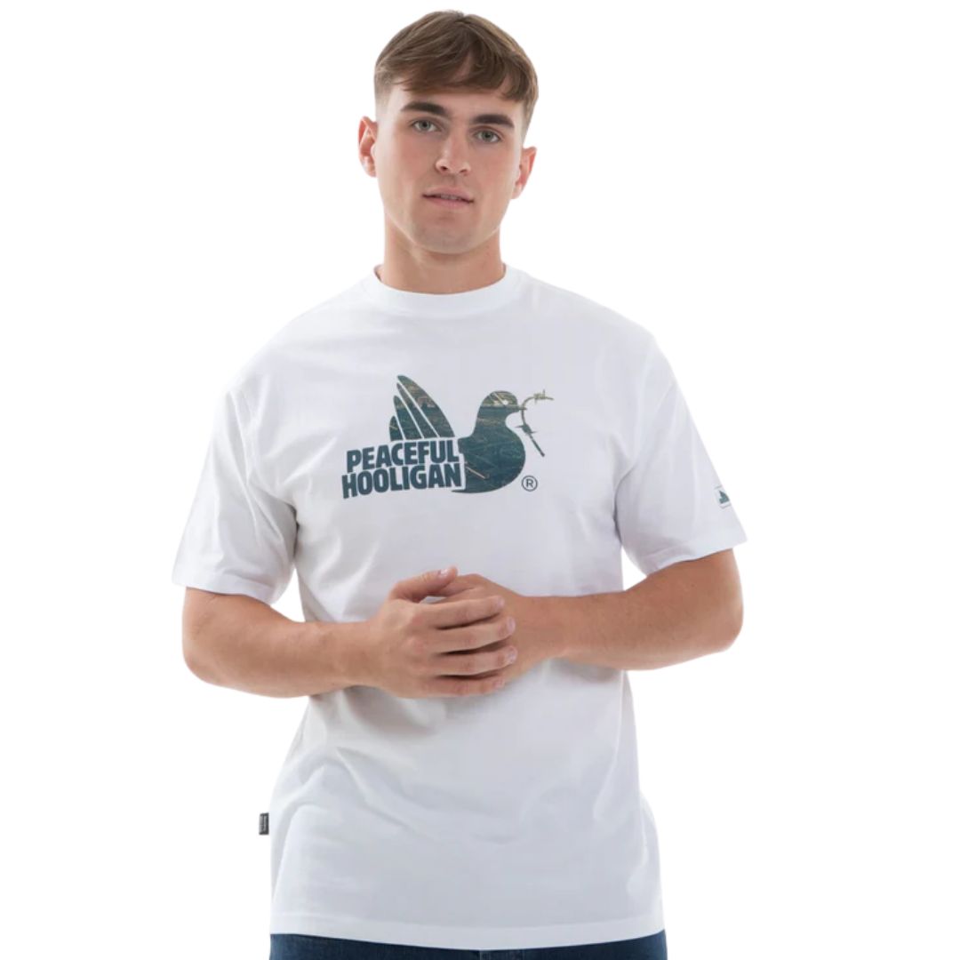 Peaceful Hooligan White Hackney T-Shirt image 0