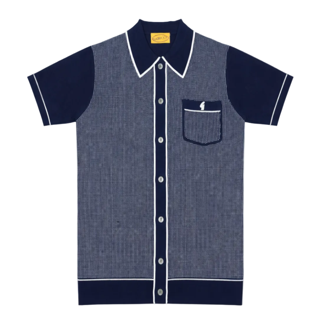 Gabicci Vintage Lello Navy Polo Shirt image 0