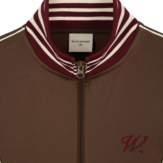 Walk In Paris Brown Club Track Jacket