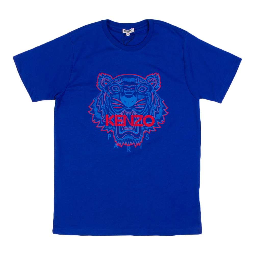 kenzo blue tiger t shirt
