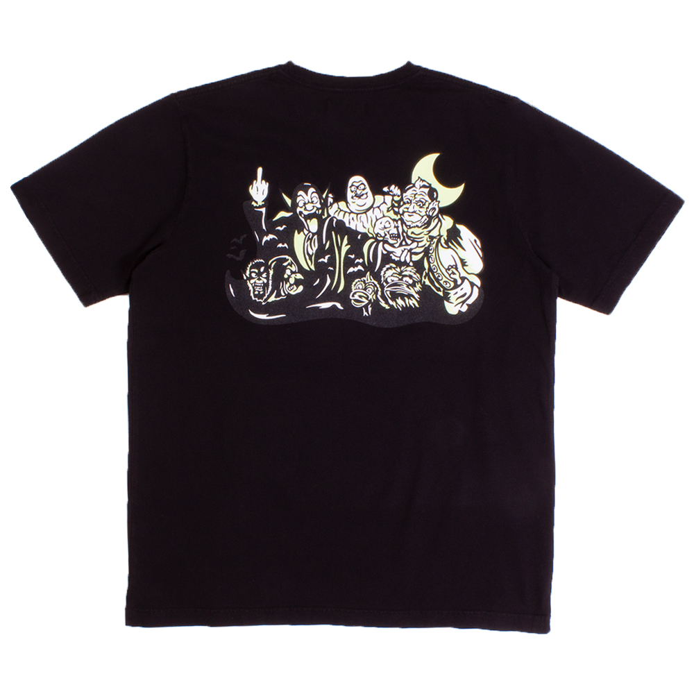 Raised By Wolves Black/Glow-In-Dark Frightenstein T-Shirt | Artifacts ...