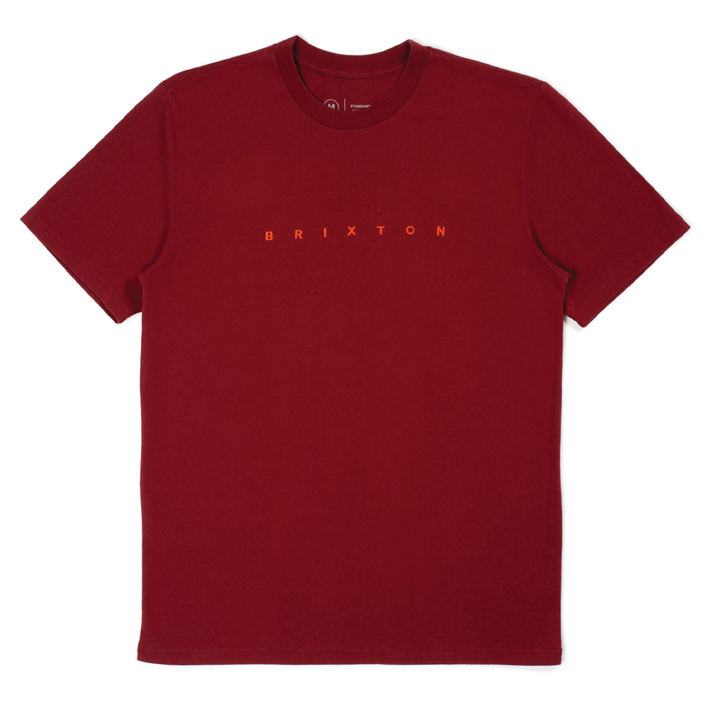 Brixton Burgundy Cantor T-Shirt | Artifacts Apparel