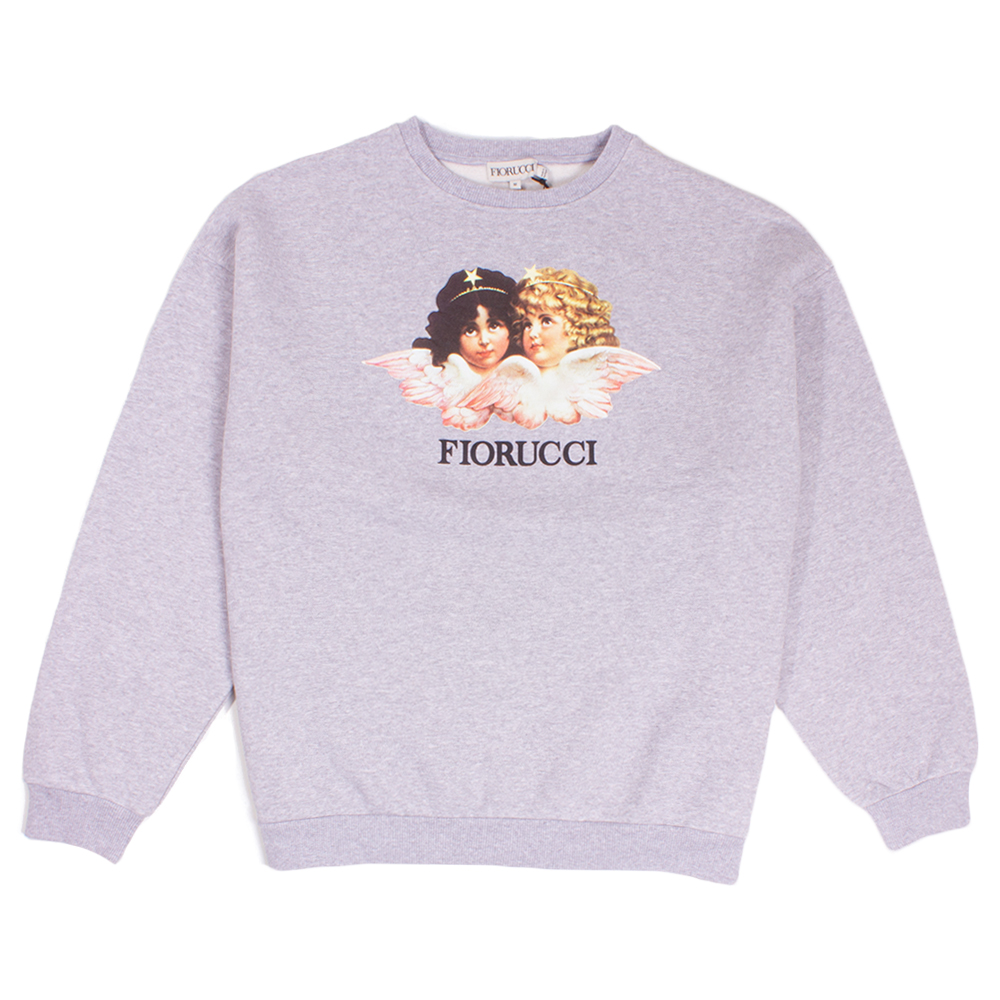 Fiorucci Heather Grey Vintage Angels Sweatshirt | Artifacts Apparel
