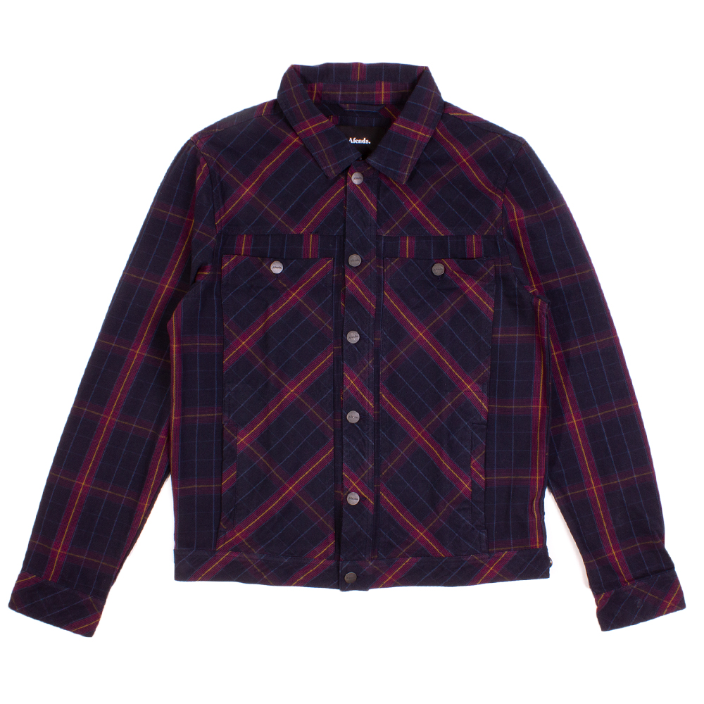 Afends Midnight Conspiracy Check Jacket | Artifacts Apparel