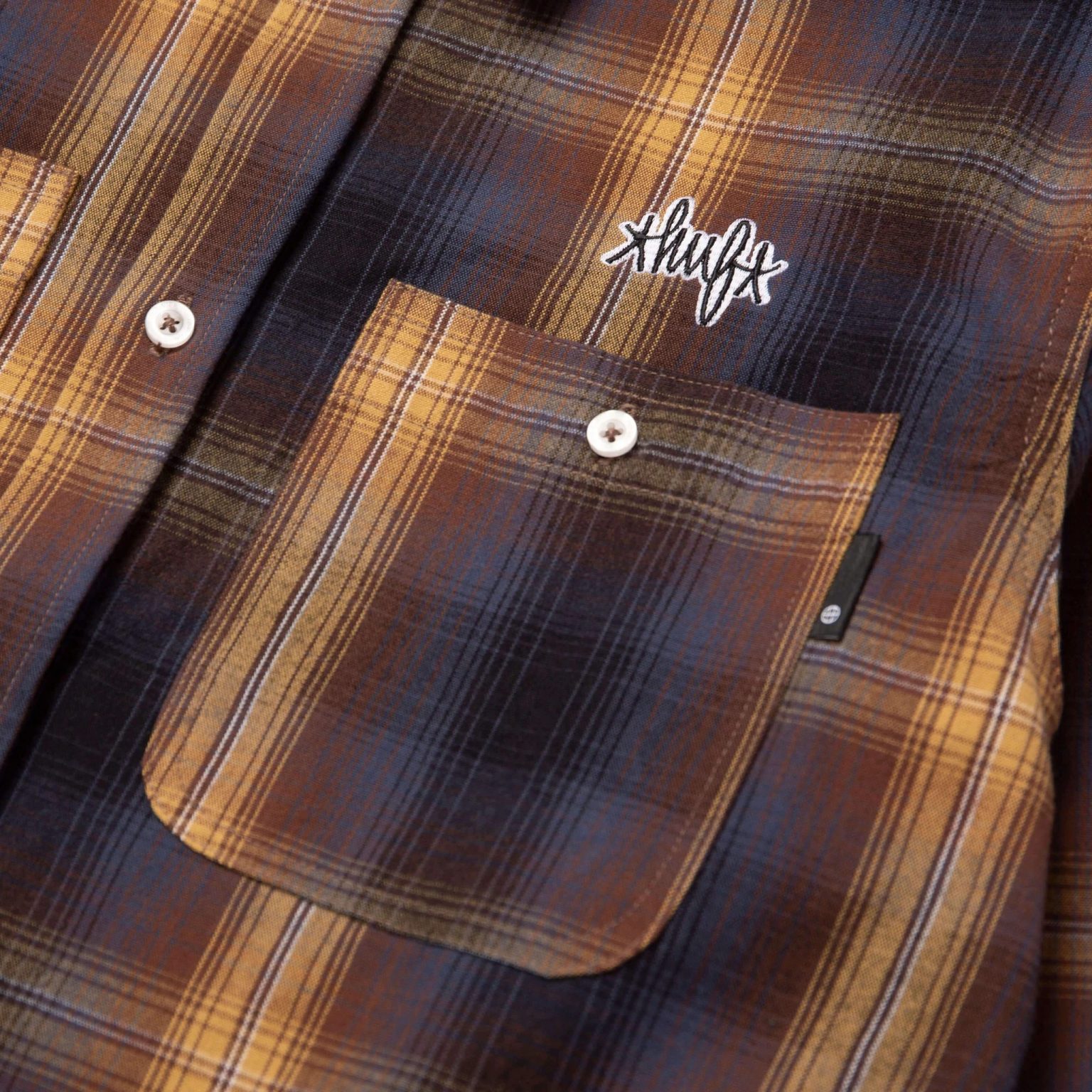 HUF Rich Brown Sanford Flannel Shirt | Artifacts Apparel