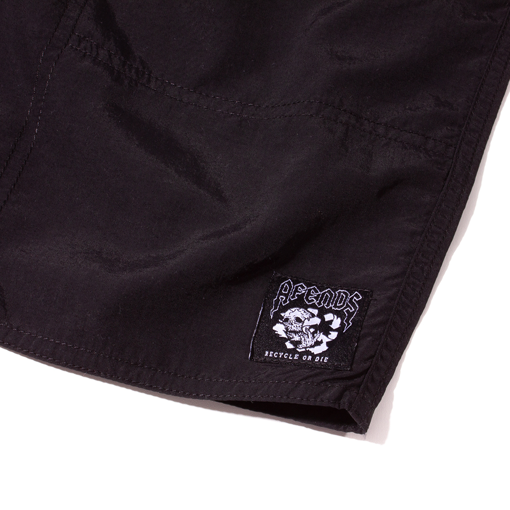 Afends Black Baywatch Recycled Shorts | Artifacts Apparel