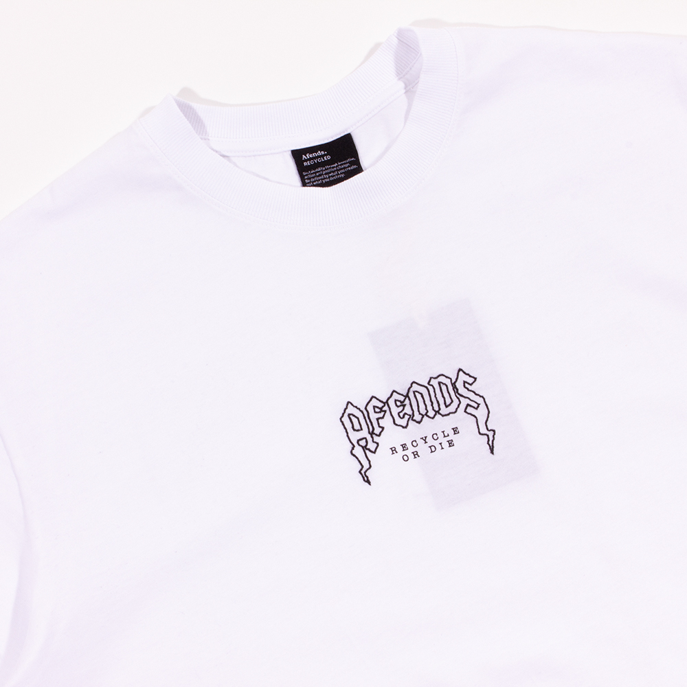Afends White Recycled Retro Fit T-Shirt | Artifacts Apparel