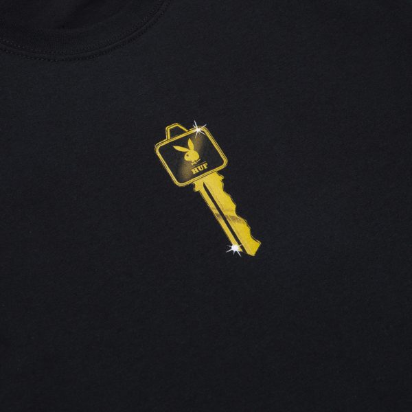 HUF x Playboy Black Club Key T-Shirt