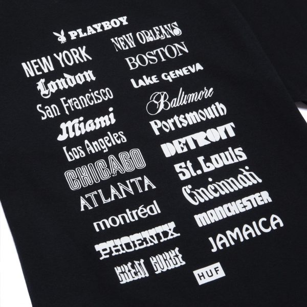 HUF x Playboy Black Club Tour T-Shirt