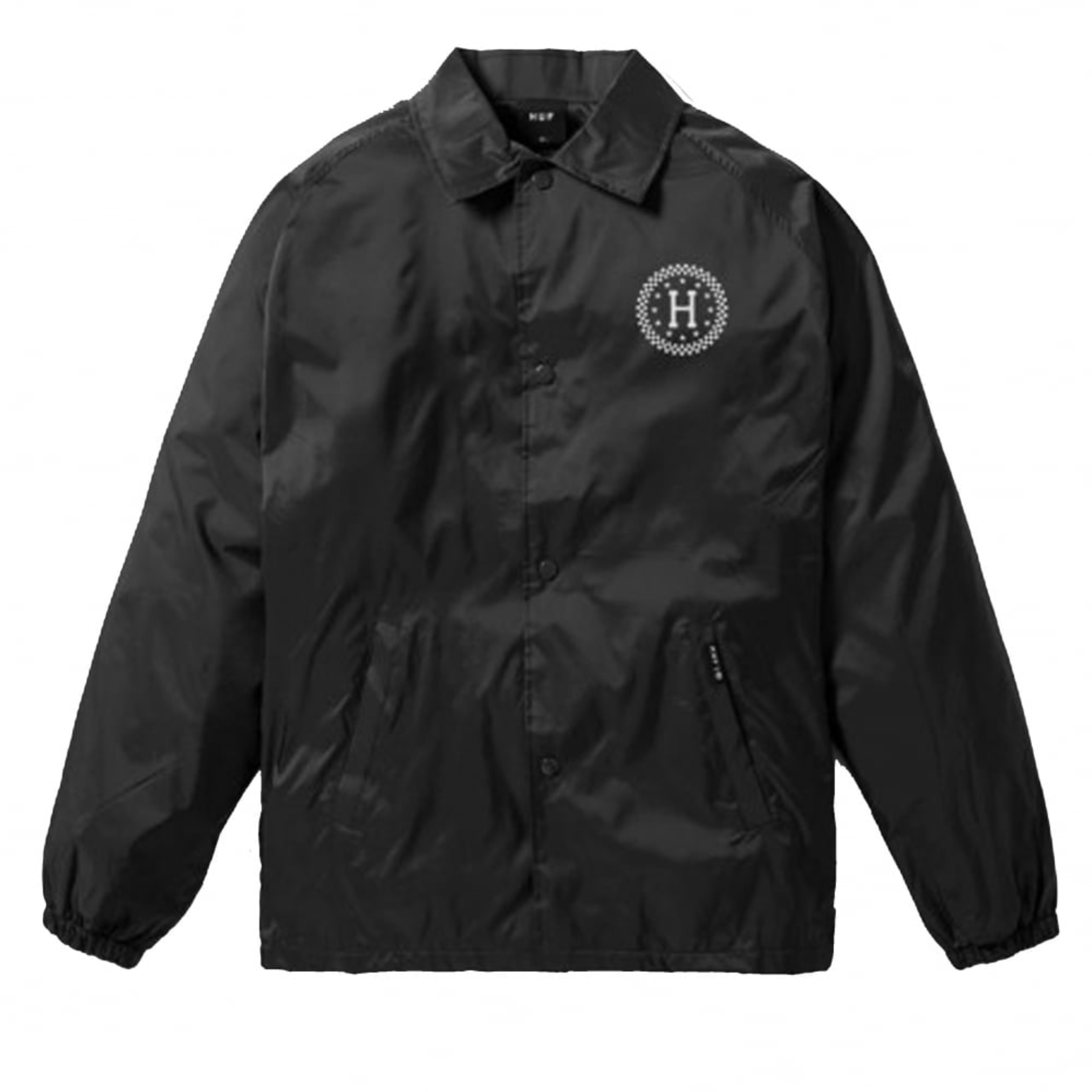 HUF Black Checkered Coach Jacket | Artifacts Apparel