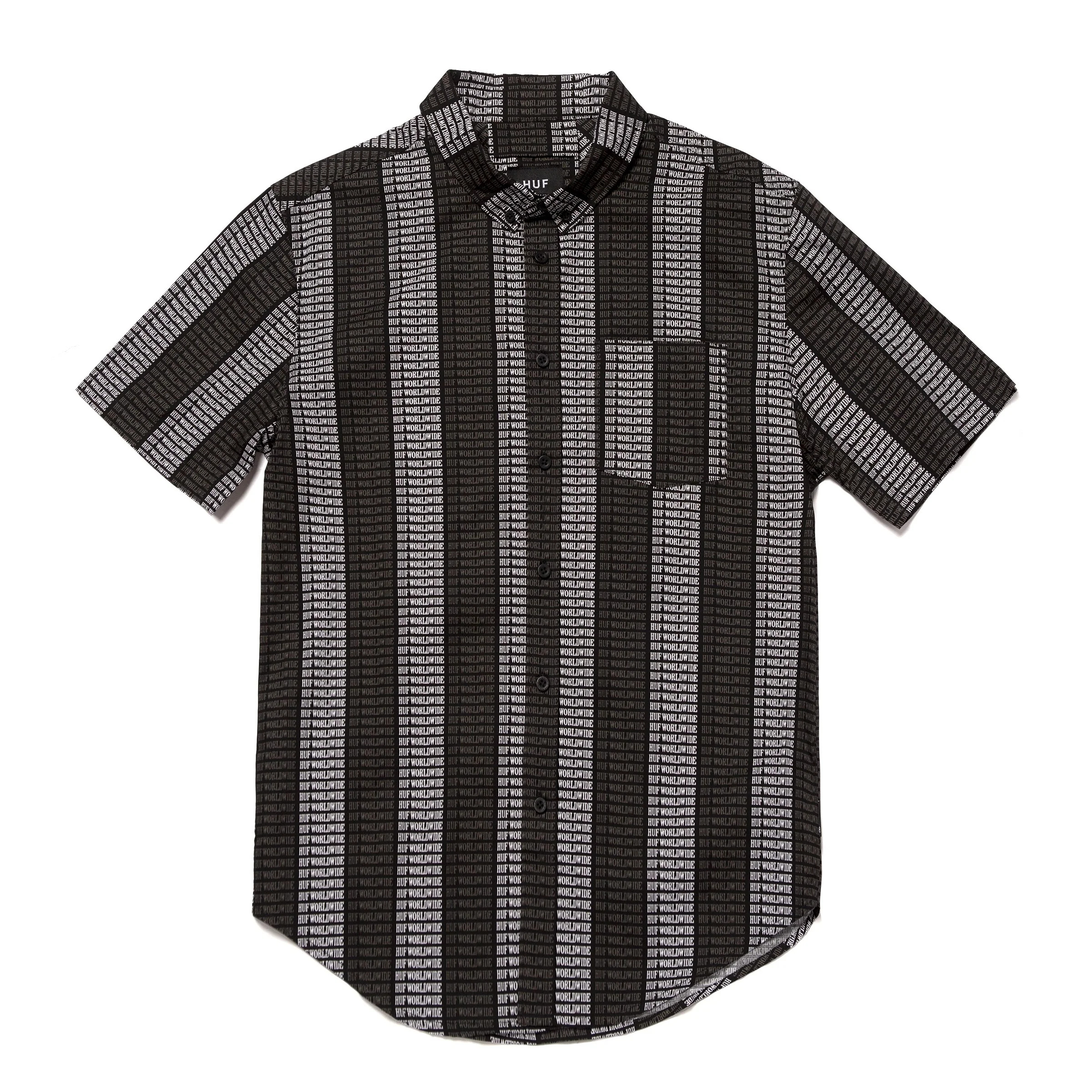 HUF Black 'Alandale' Resort S/S Woven Shirt | Artifacts Apparel