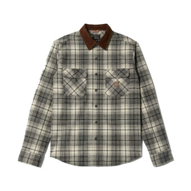 Brixton Builders Off White/Black Bowery  Flannel Shirt
