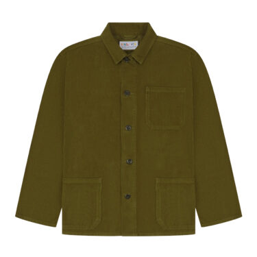Uskees Woodland Green #3001 Cord Buttoned Overshirt