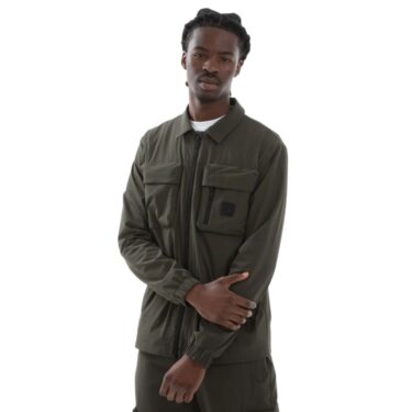 Peaceful Hooligan Dark Khaki Hawthorn Overshirt