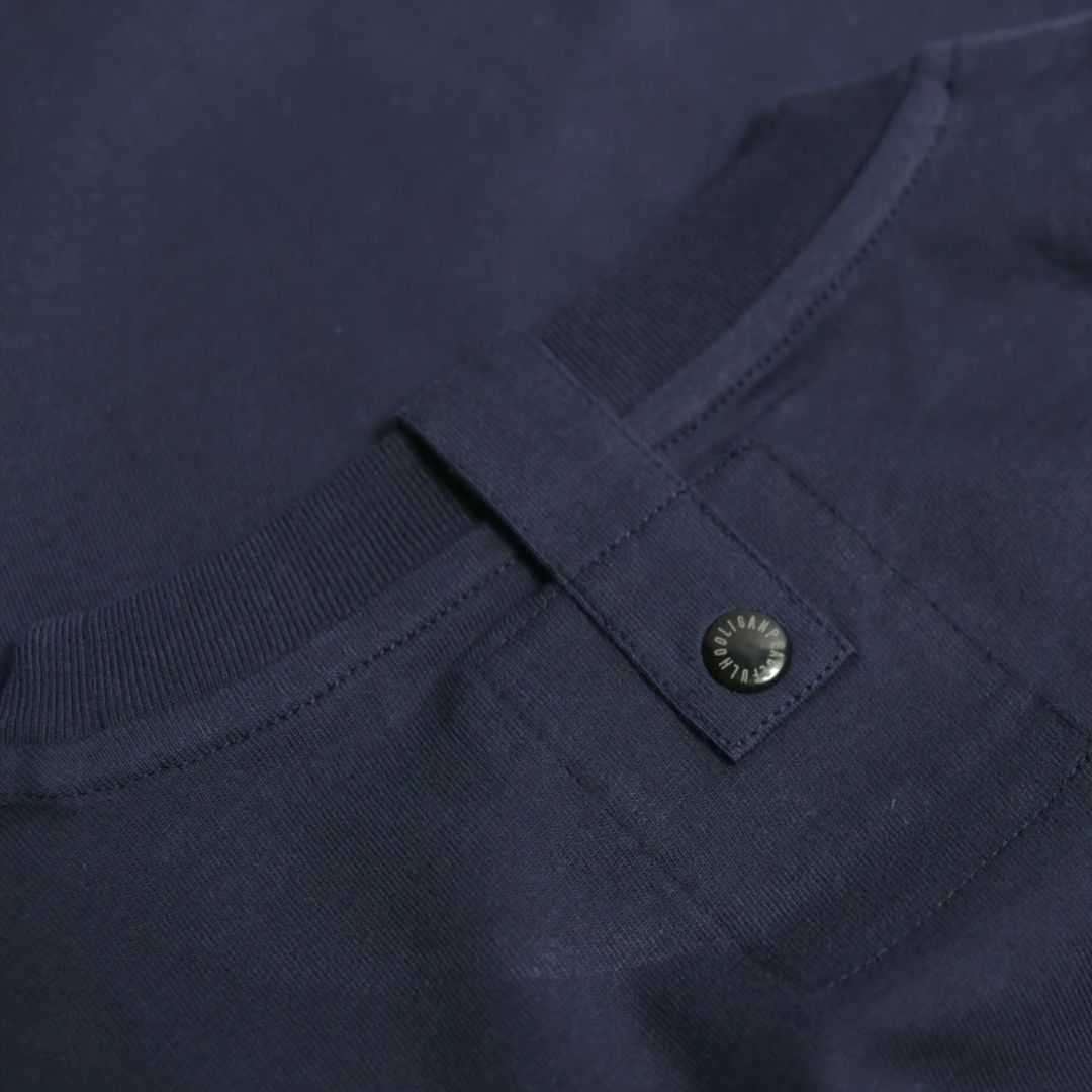 Peaceful Hooligan Navy Outline T-Shirt