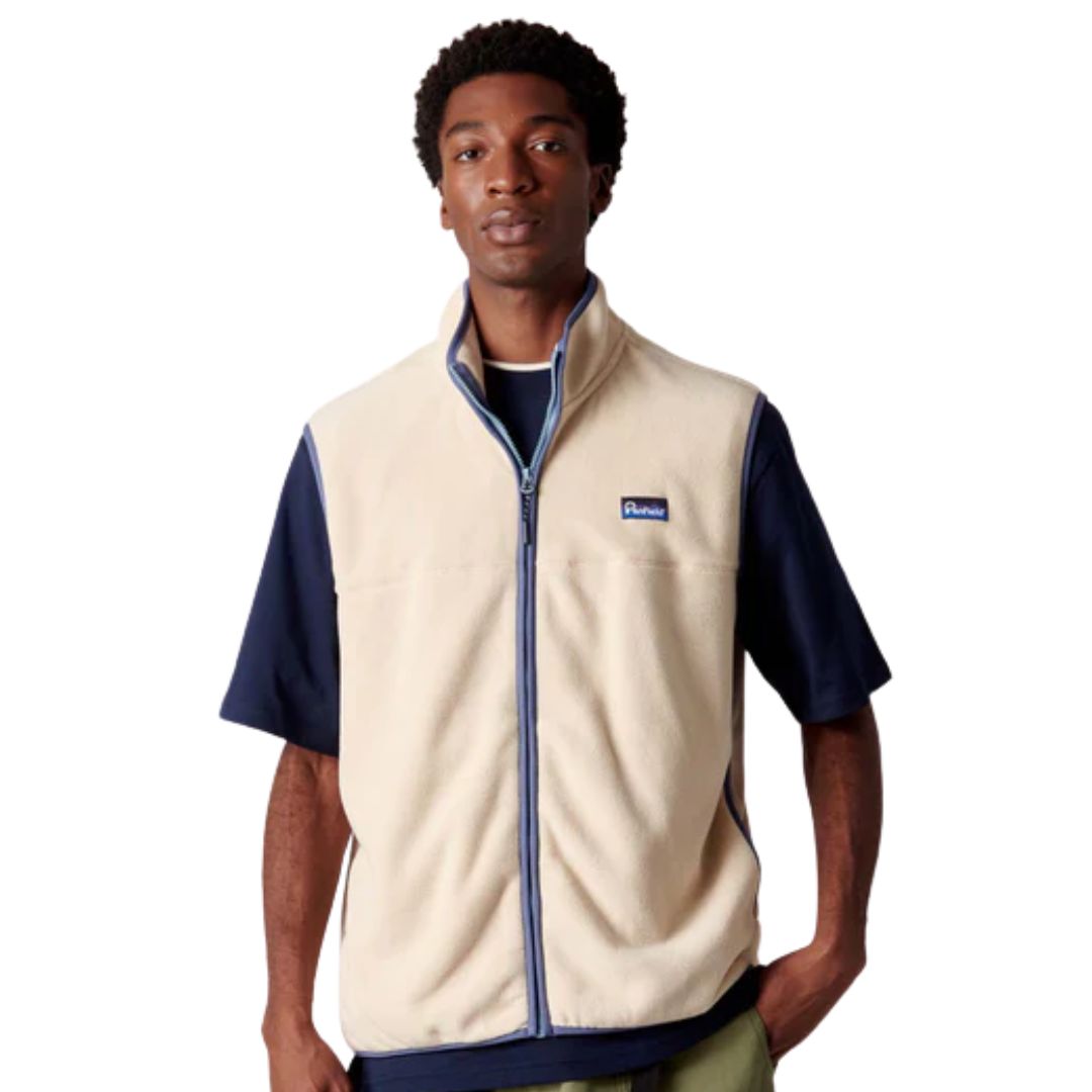 Penfield Brown Rice Graylock Fleece Vest