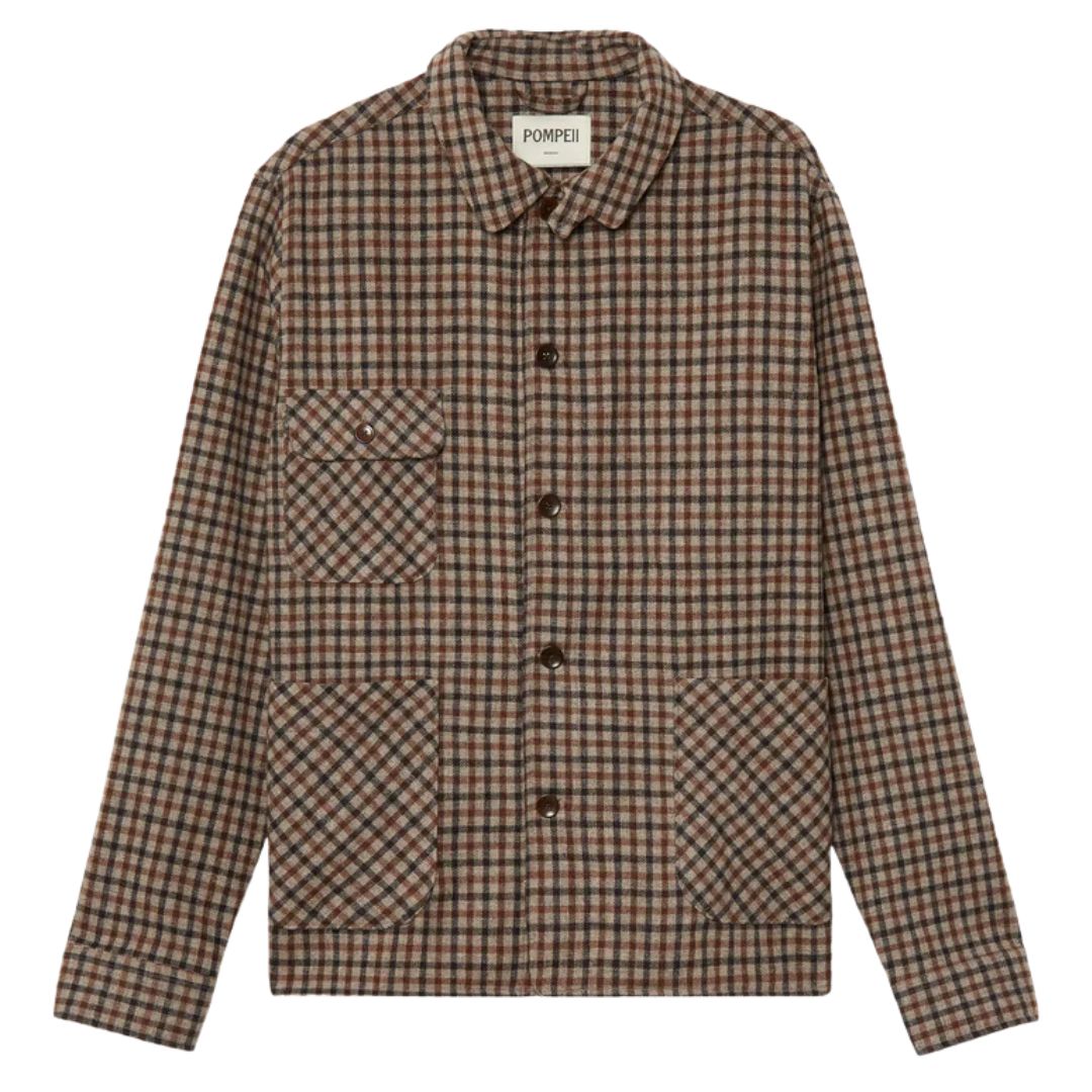 Pompeii Check Wool Chore Jacket