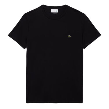 Lacoste Black Pima Cotton Crew Neck T-Shirt