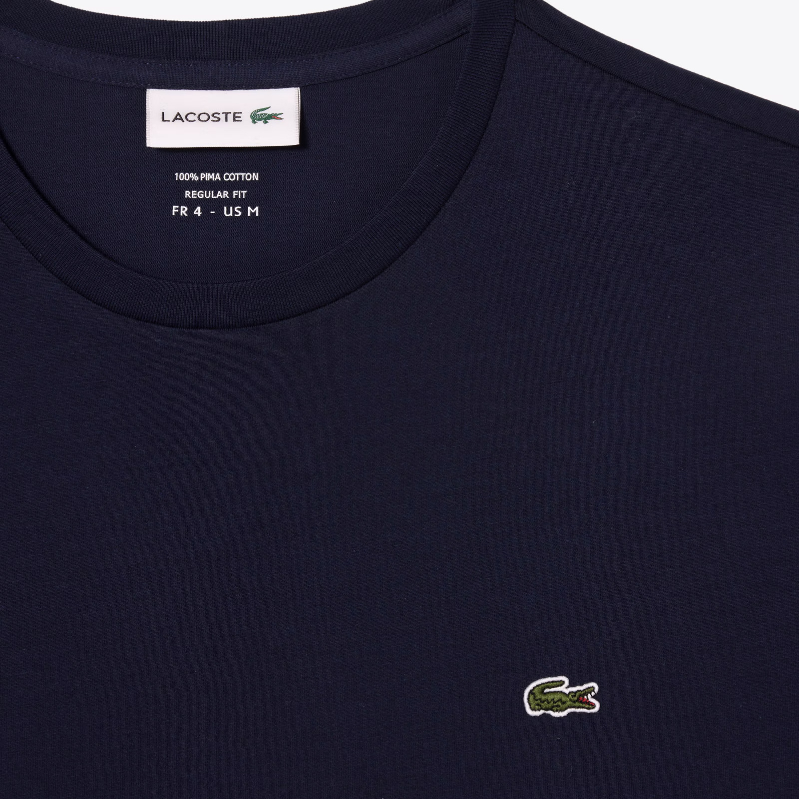 Lacoste Midnight Blue Pima Cotton Crew Neck T-Shirt
