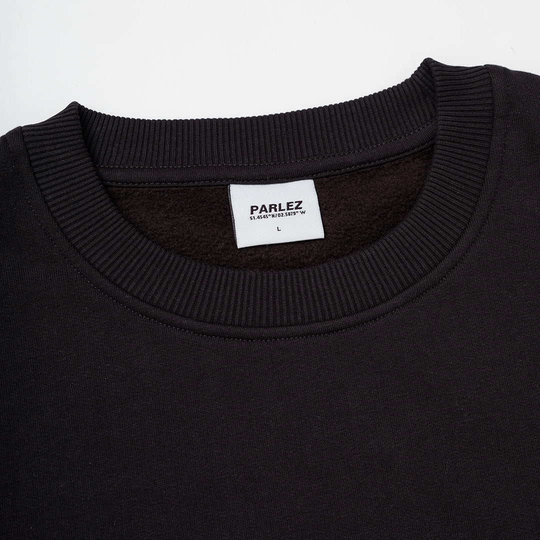 Parlez Black Arc Crew Sweatshirt