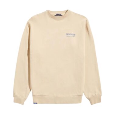 Penfield Brown Rice Circle Riverview Crew Sweatshirt