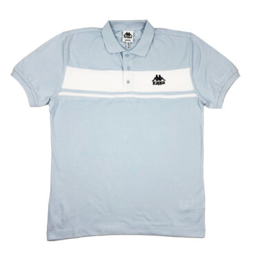 Kappa Authentic Urwen Chest Panel Polo Shirt Sky Blue