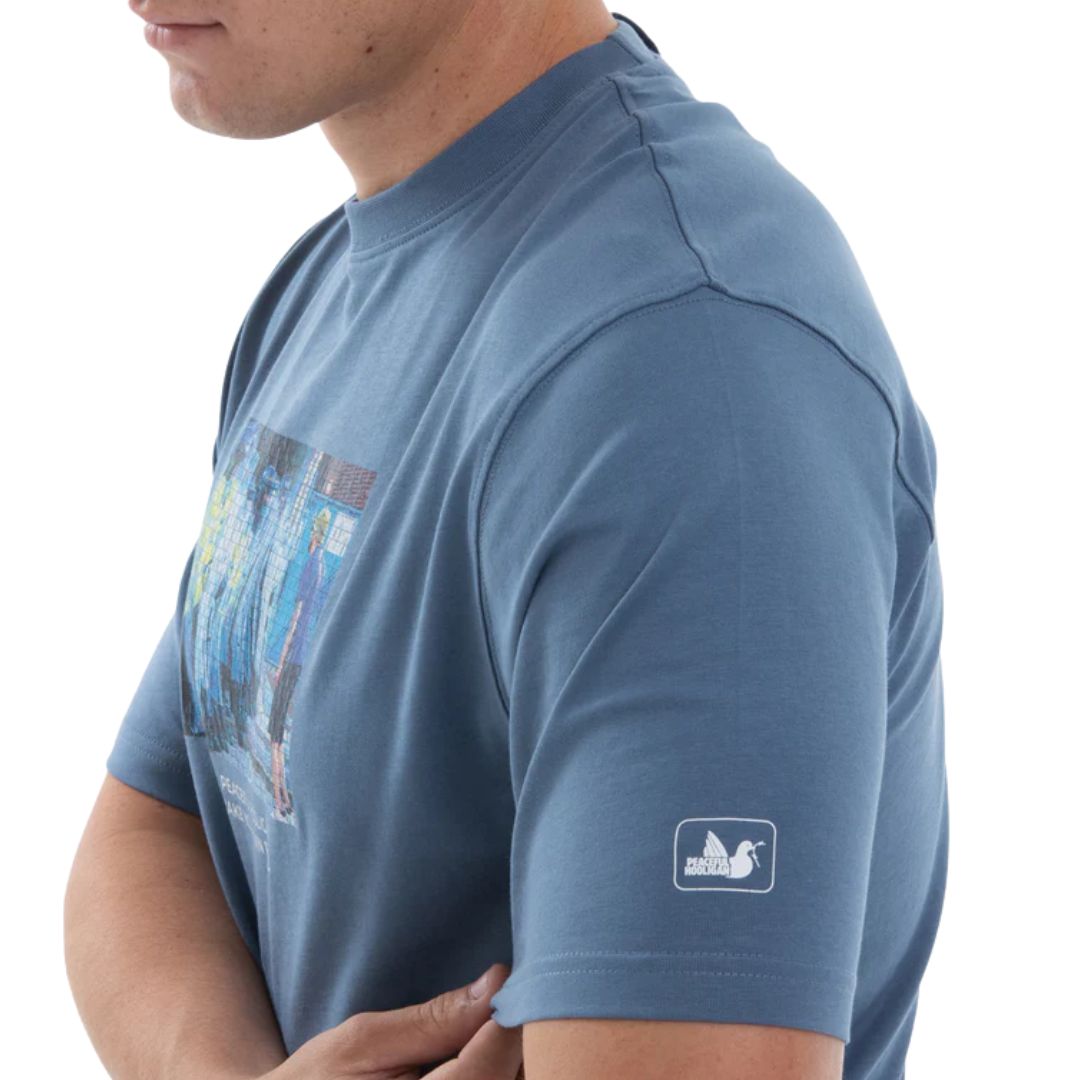 Peaceful Hooligan Stand Off T-Shirt Copen Blue