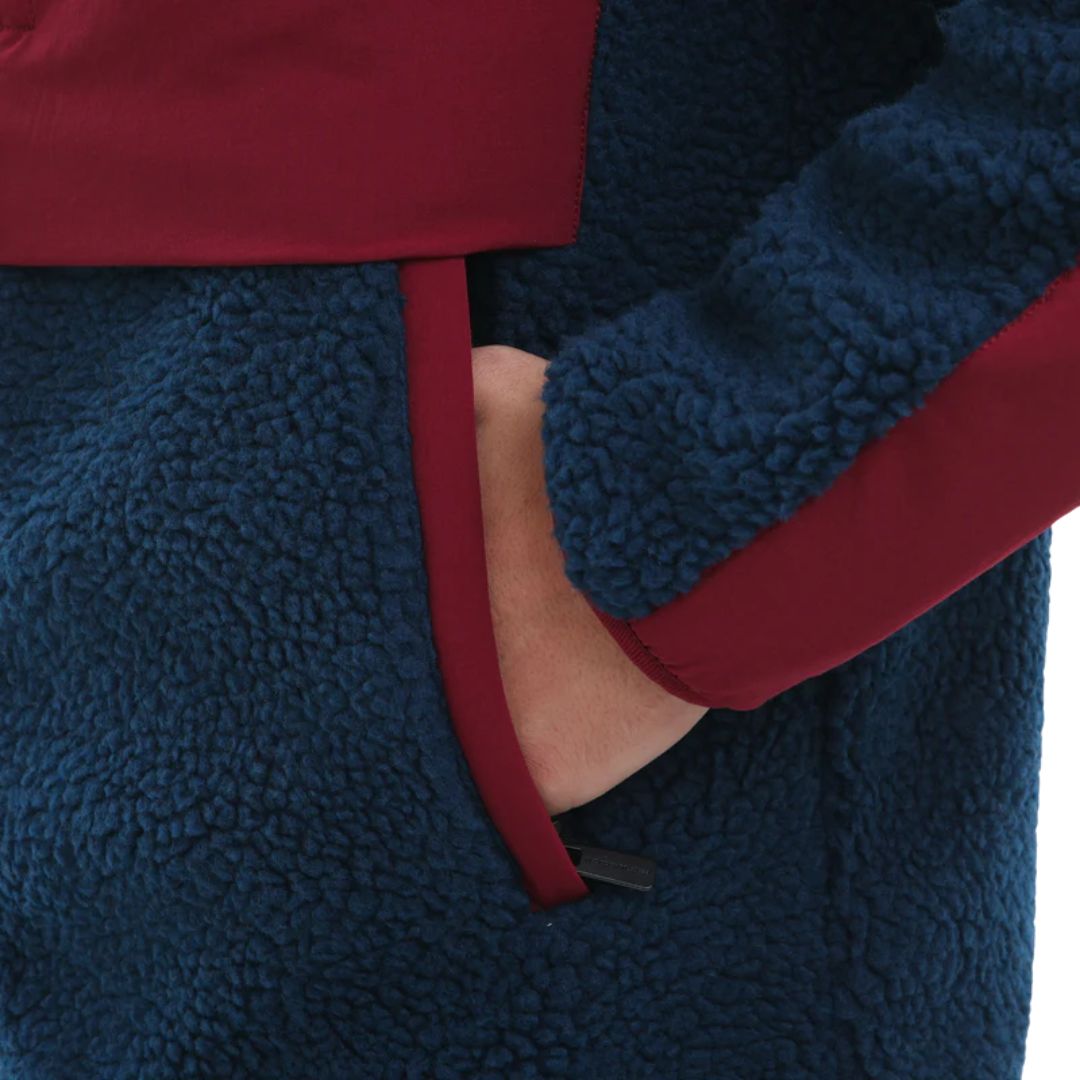 Peaceful Hooligan Cyclone Fleece Navy/Wine