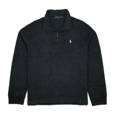Ralph Lauren Black Marl 1/4 Zip Sweatshirt