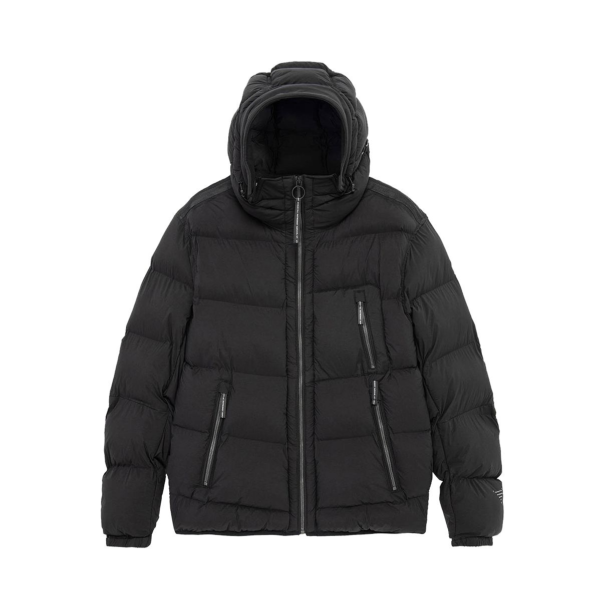 Krakatau Rook Black Hooded Puffer Jacket