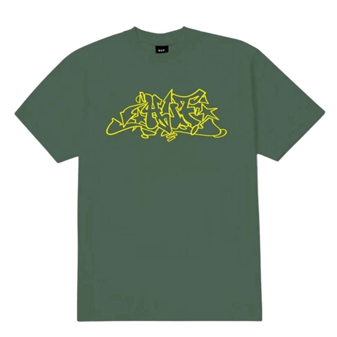 HUF Forest Green Outlines T-Shirt