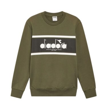 Diadora Green Rifle Crew Logo Sweatshirt