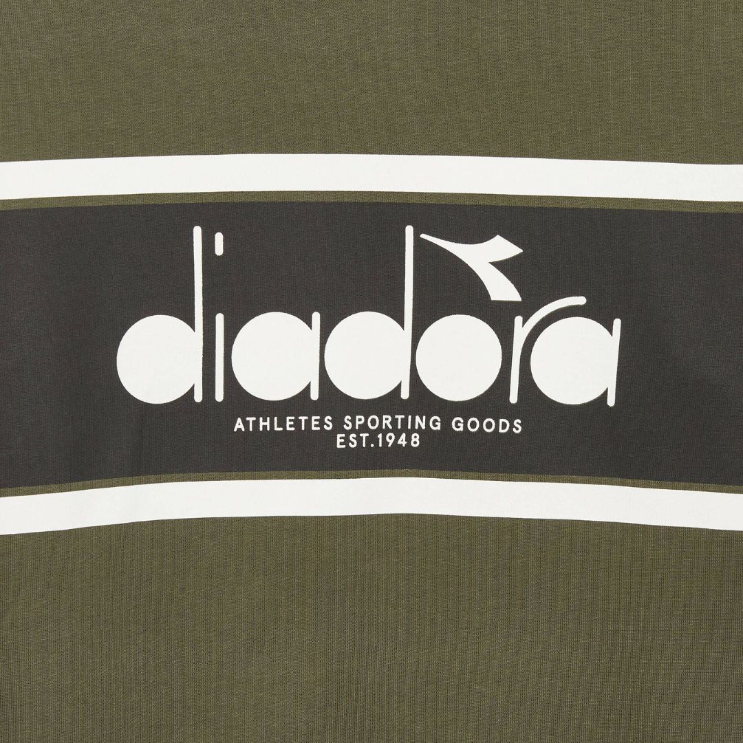 Diadora Green Rifle Crew Logo Sweatshirt