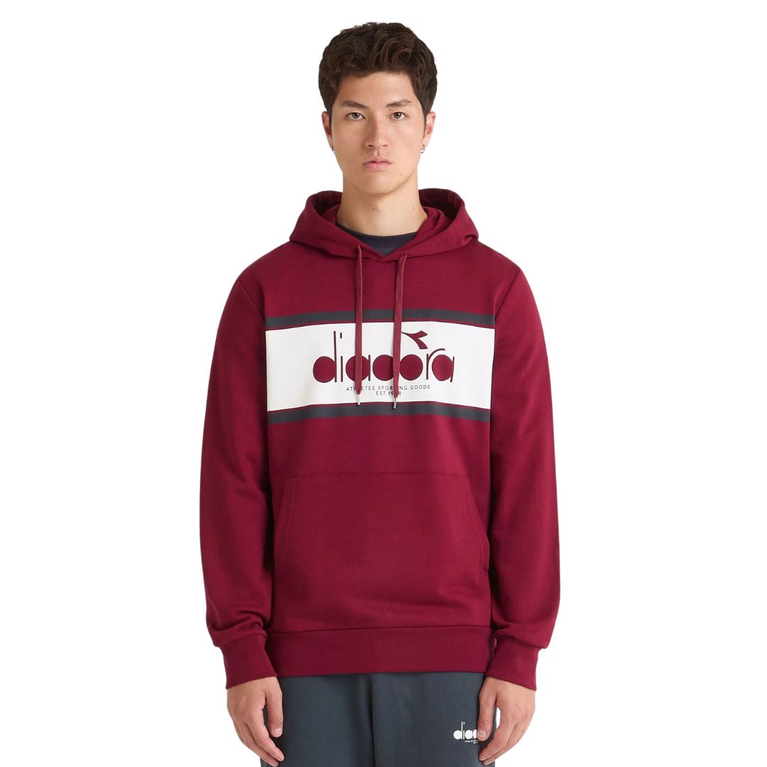 Diadora Empire Red Logo Hoodie