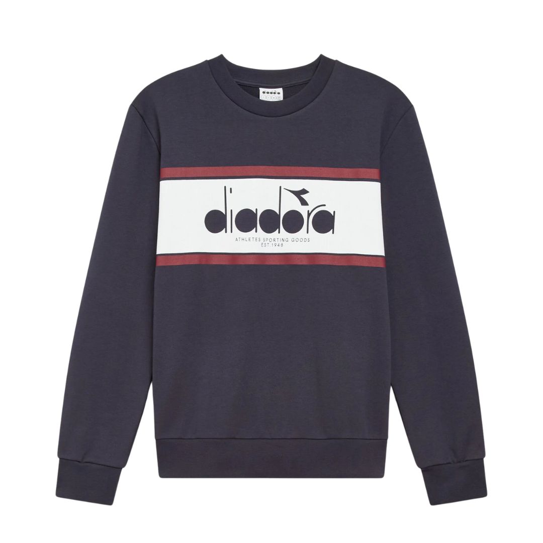 Diadora Empire Red Crew Logo Sweatshirt