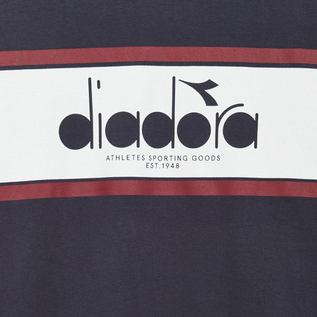 Diadora Empire Red Crew Logo Sweatshirt