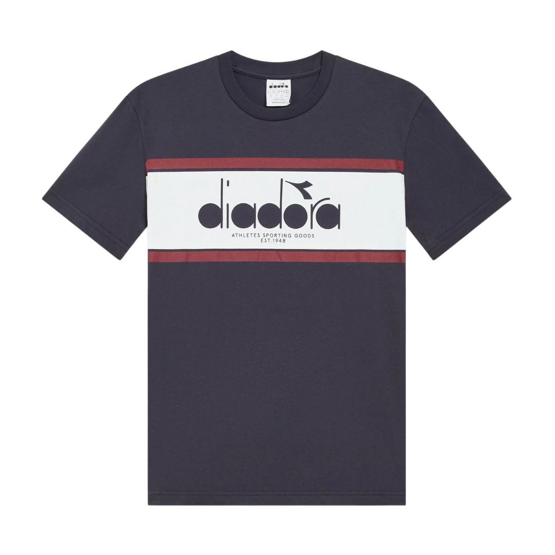 Diadora Blue Denim/Optical White SS Logo T-Shirt