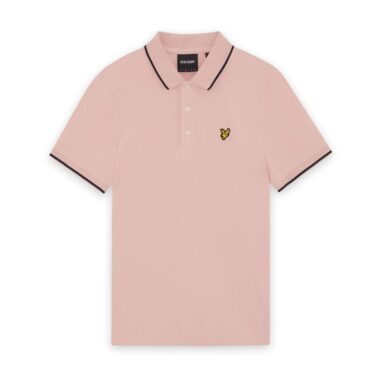 Lyle & Scott Pink Tipped Polo Shirt