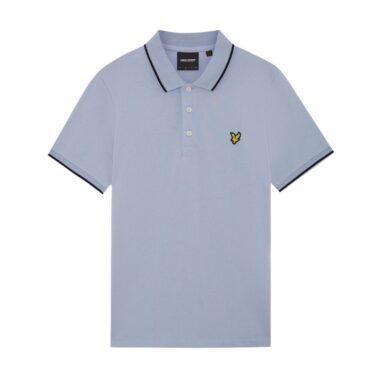 Lyle & Scott Lilac Tipped Polo Shirt