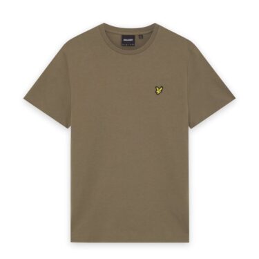 Lyle & Scott Khaki Ash Cotton Crew Neck T-Shirt