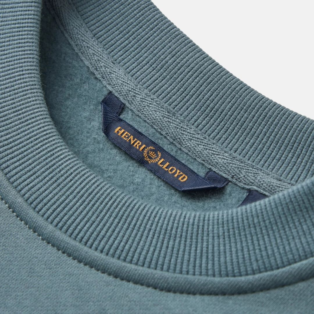 Henri Lloyd Lytham Crew Neck Sweat - Sea Spray Blue