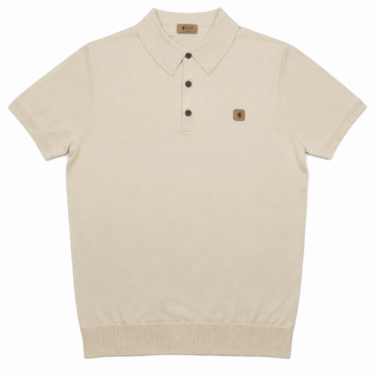 Gabicci Vintage Jackson Cream Polo Shirt