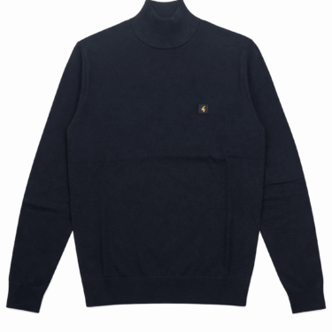 Gabicci Vintage Duke Navy Turtle Neck Sweatshirt