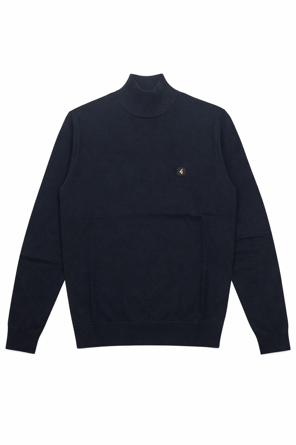 Gabicci Vintage Duke Navy Turtle Neck Sweatshirt