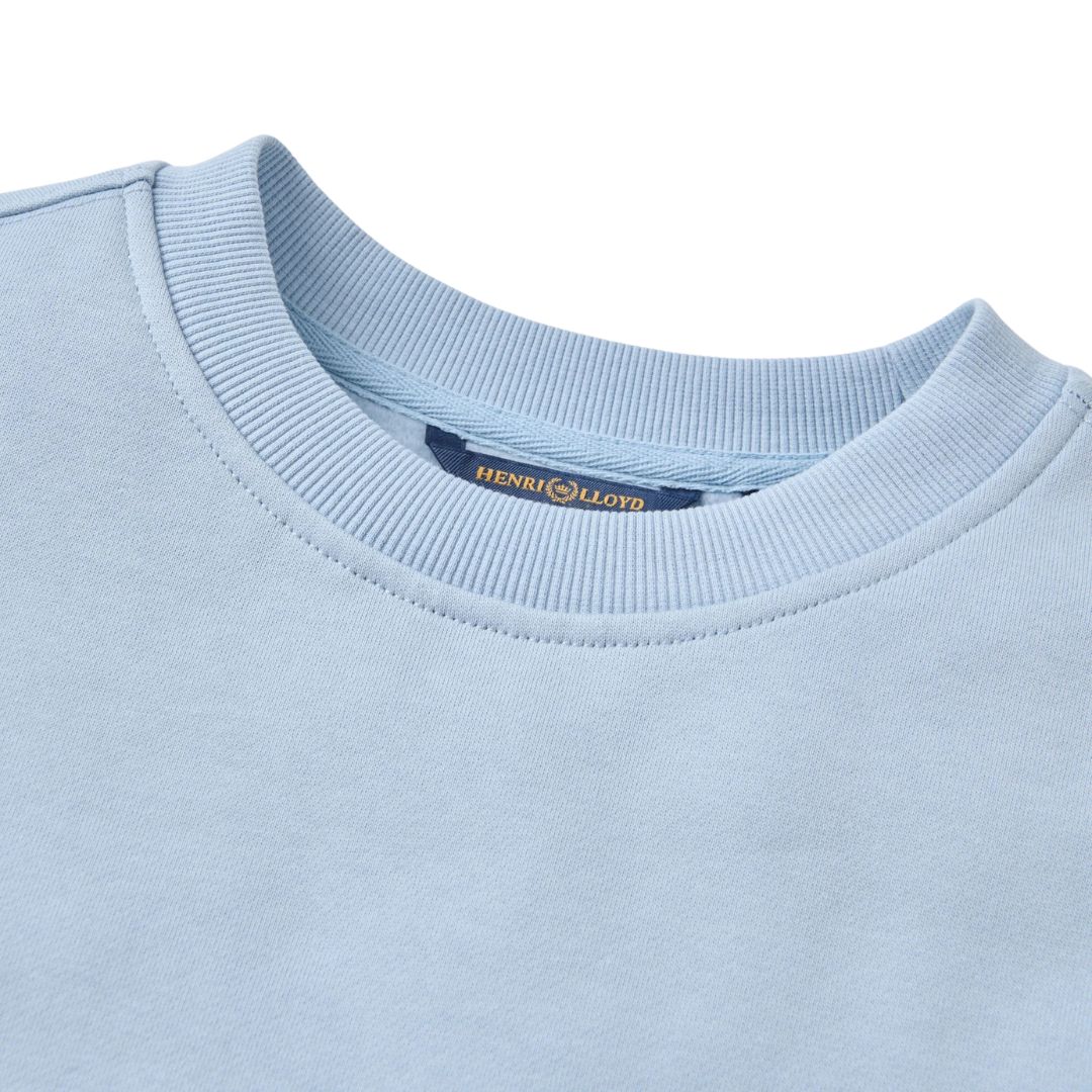 Henri Lloyd Lytham Crew Neck Sweat - Fog Blue