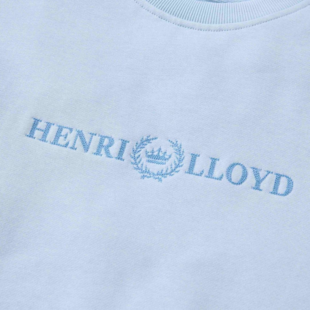 Henri Lloyd Lytham Crew Neck Sweat - Fog Blue