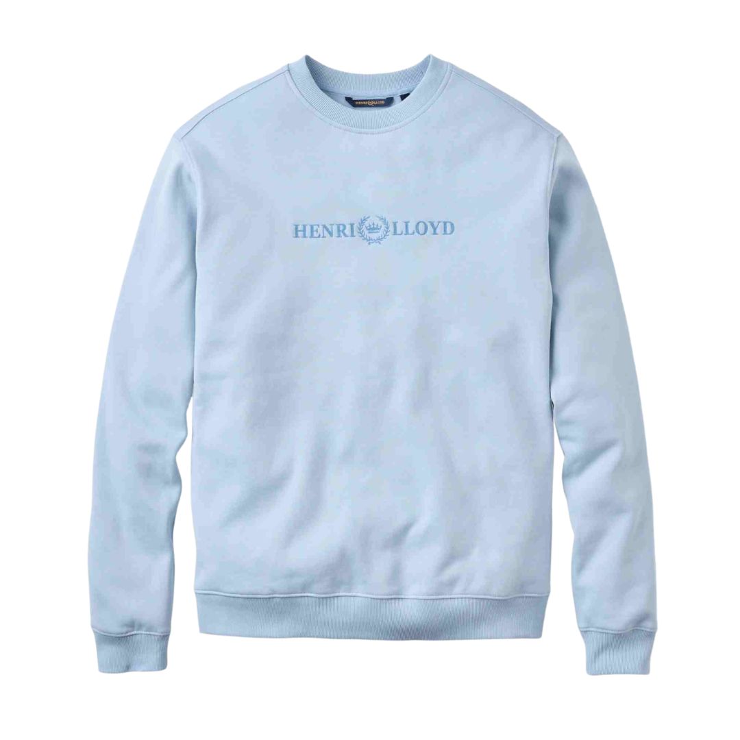 Henri Lloyd Lytham Crew Neck Sweat - Fog Blue